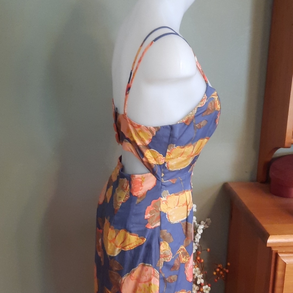 Anthropologie Mauve floral dress - Picture 5 of 13